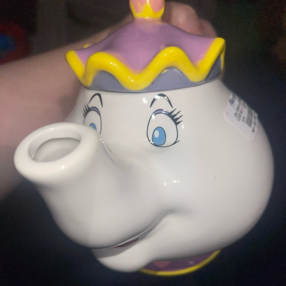 Mrs Pot ceramic teapot beauty and the beast